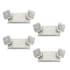 Lithonia Lighting Contractor Select EU2C Dual Head LED Emergency Back Up Light 4-Pack White